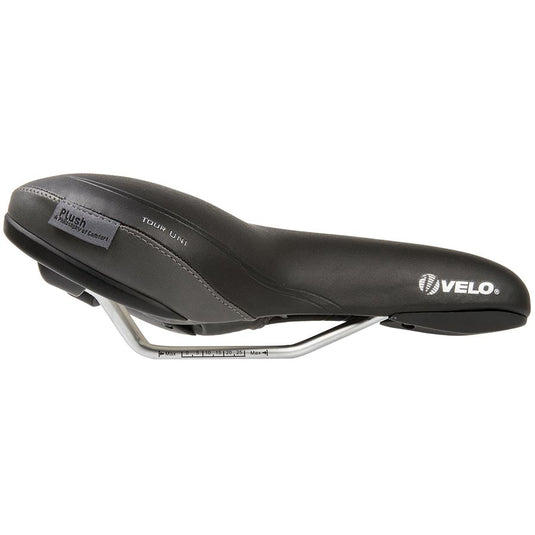 Velo Tour Uni Comfort Saddle, 261 x 171mm, 398g, Black