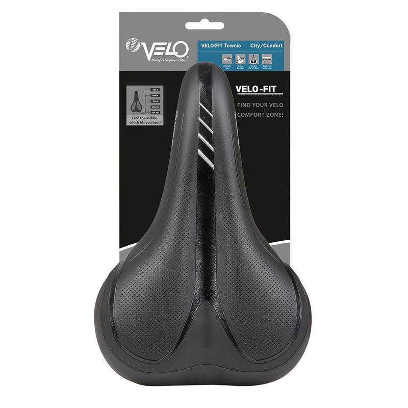 Load image into Gallery viewer, Velo Fit B-Town Saddle 270 x 180mm, 566g, Black
