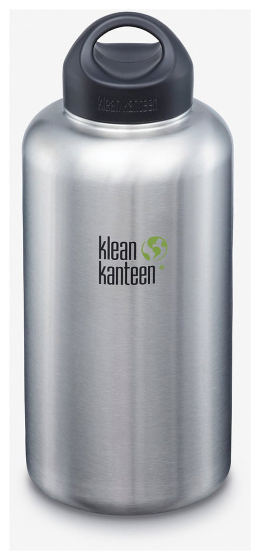 Klean Kanteen Wide 64oz Brushed Stainless Steel Water Bottle