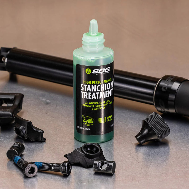Load image into Gallery viewer, SDG Components Tellis Stanchion Treament, High-performance stanchion treatment. 2 fl oz.
