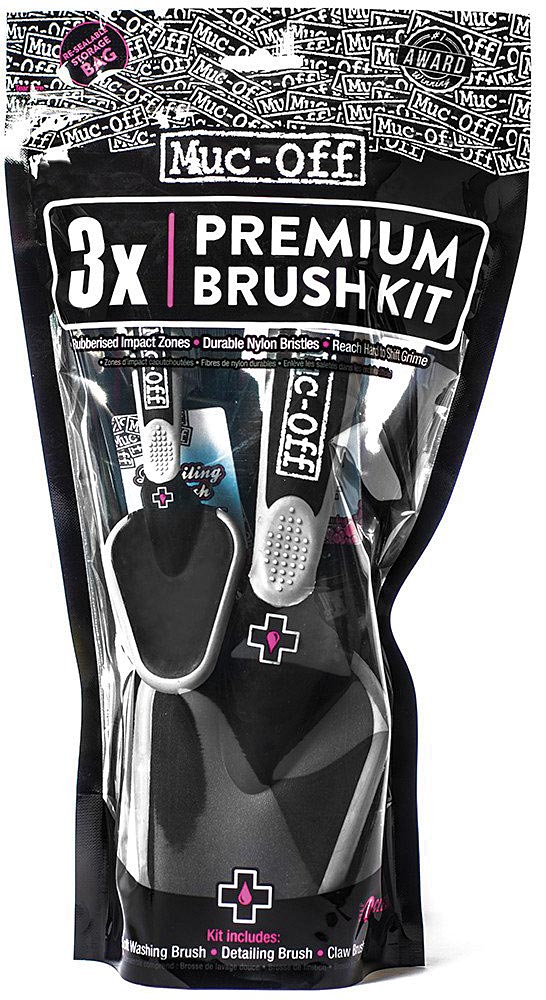 Load image into Gallery viewer, Muc-Off Three Brush Set With Impact Resistant Handles &amp; Durable Nylon Bristles
