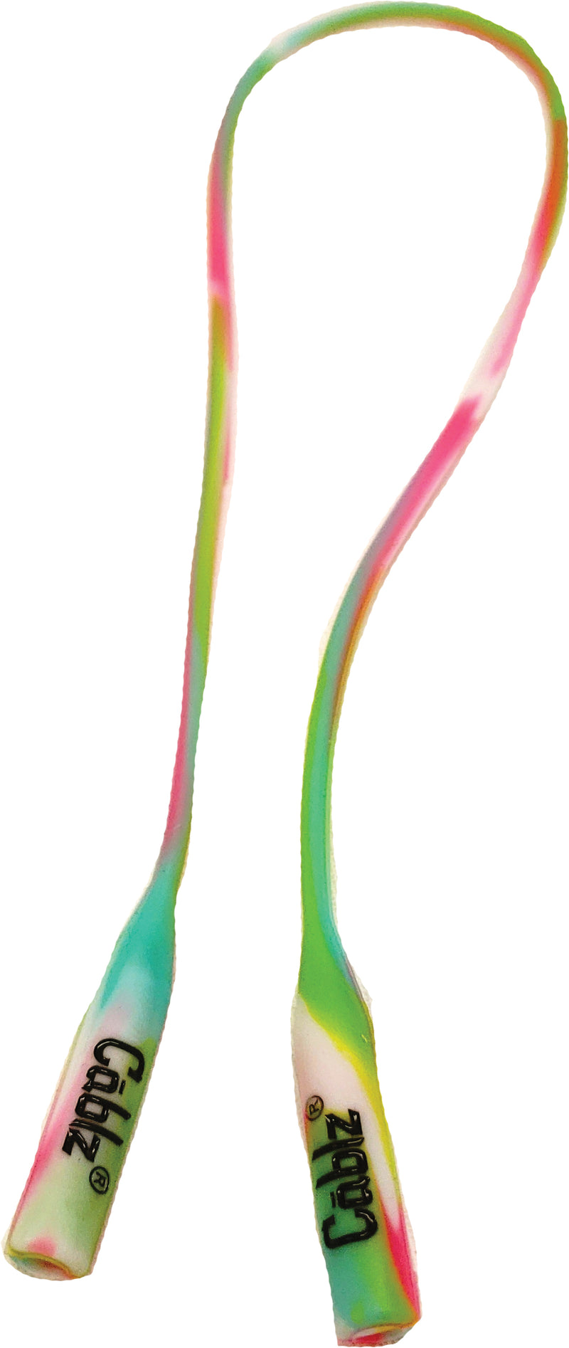 Load image into Gallery viewer, Cablz Silicone Neon Swirl Non-Adjustable Eyewear Retainer
