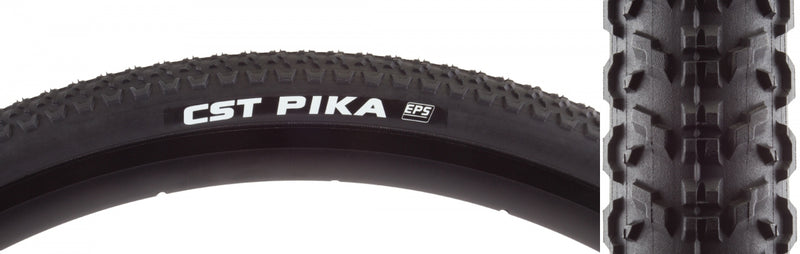 Load image into Gallery viewer, Pack of 2 Cst Premium Pika 700x35 Wire TPI 75 Black/Black Reflective Road Tire
