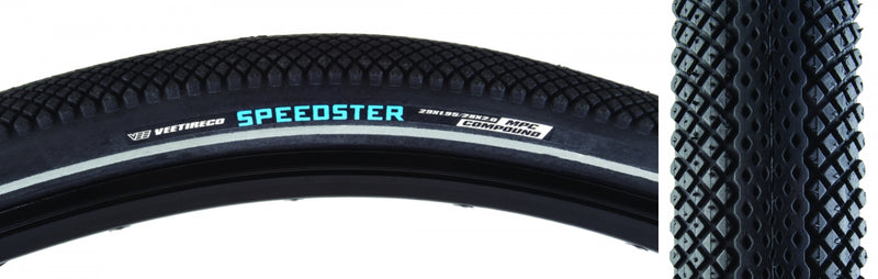 Load image into Gallery viewer, Pack of 2 Vee Tire &amp; Rubber Speedster 29x1.95 Wire PSI 50 TPI 72 Bk/Blk BMX
