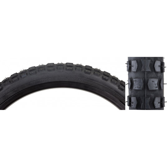 Pack of 2 Sunlite MX 20 x 2.125 Clincher Wire 40 Black/Black Reflective BMX Bike