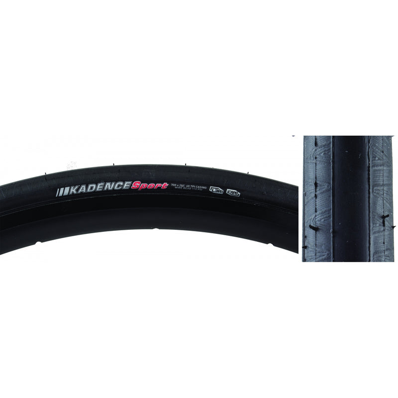 Load image into Gallery viewer, Kenda-Kadence-Sport-700c-25-mm-Wire-TIRE1884-Wire-Bead-Tires
