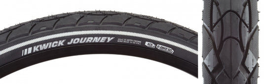 Pack of 2 Kenda Kwick Journey Sport KS 20x1.35 Clincher Wire TPI 80 Black/Black