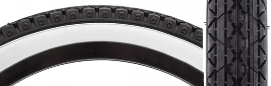 Pack of 2 Sunlite Cruiser CST241 26x2x13/4 S7 Clincher Wire TPI 40 Black/Wht