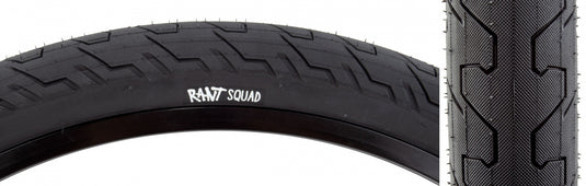Pack of 2 Rant Squad 20 x 2.3 Wire TPI 60 Bk/Blk Tire Clincher Reflective No. ISO 406