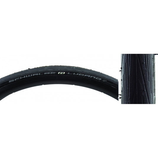 Schwalbe-Lugano-Endurance-Twin-K-Guard-700c-25-mm-Wire-TIRE2334-Wire-Bead-Tires