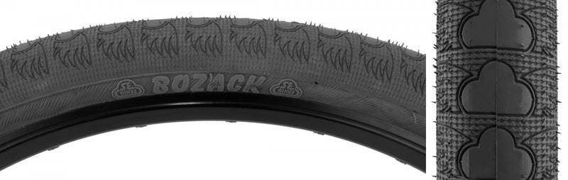 Load image into Gallery viewer, Pack of 2 SE Bikes Bozack 24 x 2.4 Clincher Wire TPI Black/Black Reflective BMX

