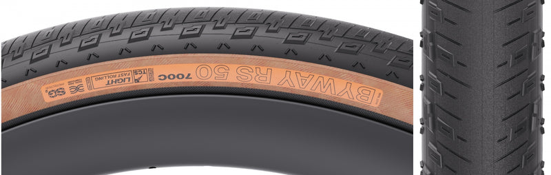 Load image into Gallery viewer, WTB Byway RS TCS Light SG2 700x50 Gravel Tire - Fast Rolling, Tubeless, Lightweight, Black/Tan (Bundle of 2)
