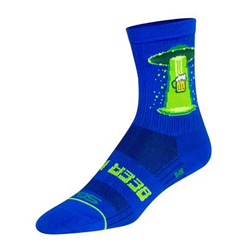 Load image into Gallery viewer, Sockguy SGX Beer Me Up Socks, 9-13, Blue
