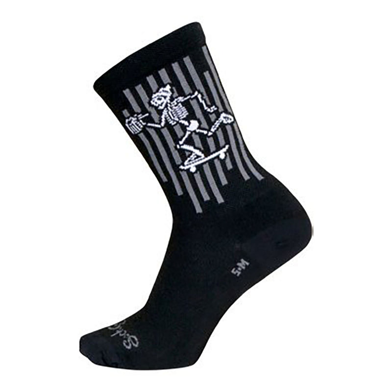 Load image into Gallery viewer, Sockguy Hip Bones Socks, 5-9, Black
