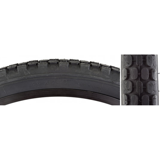 Pack of 2 Sunlite Cruiser CST693 26x2.125 Clincher Wire TPI 35 Black/Black