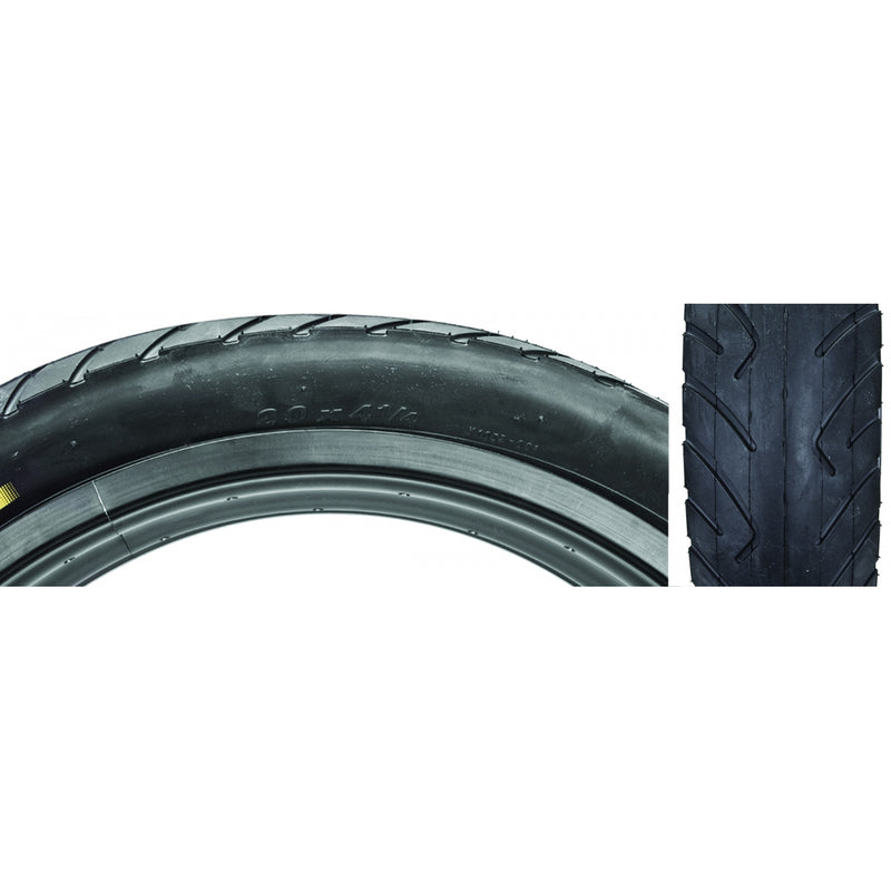 Load image into Gallery viewer, Sunlite XL Tires 20 x 41/4 Clincher Wire Black/Black Pack of 2 Reflective

