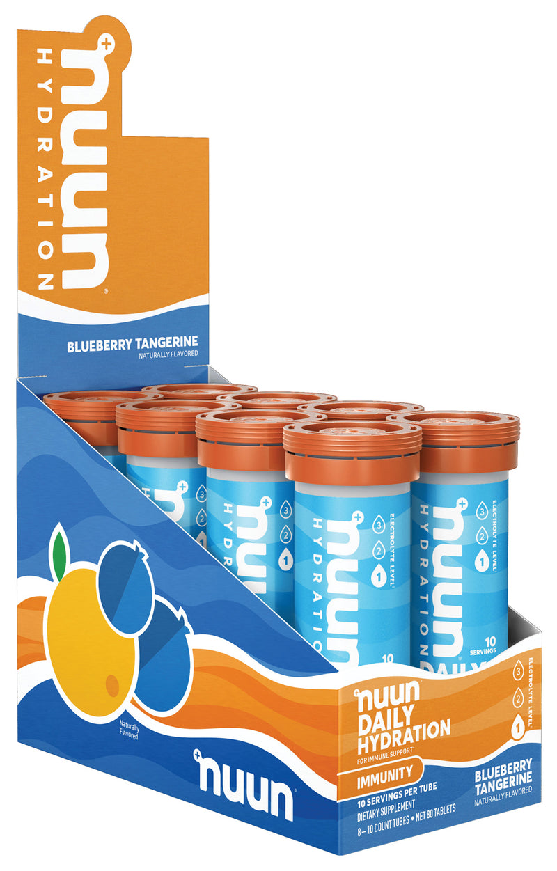 Load image into Gallery viewer, Nuun Immunity Blueberry/Tangerine Tabs: Sport &amp; Recovery Drink Pack of  8
