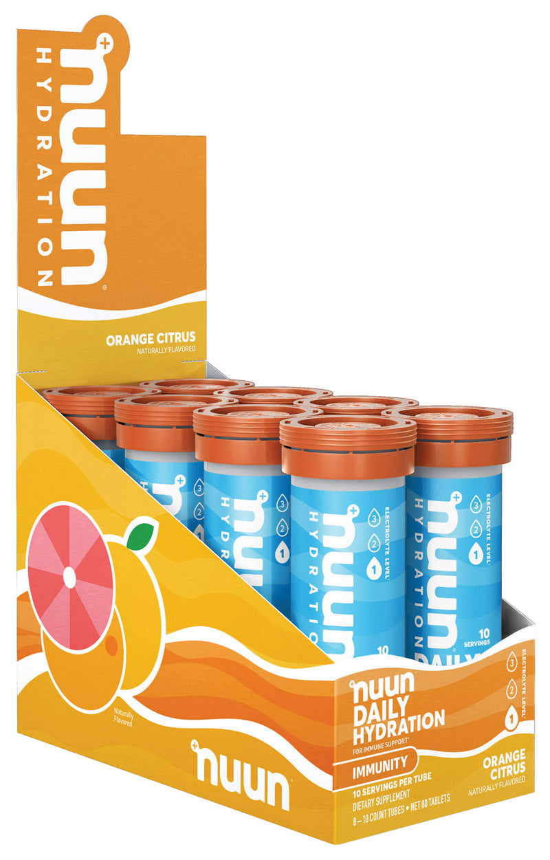Load image into Gallery viewer, Nuun Immunity Orange/Citrus Tabs: Sport &amp; Recovery Drink for Enhanced Immune Support Pack of  8
