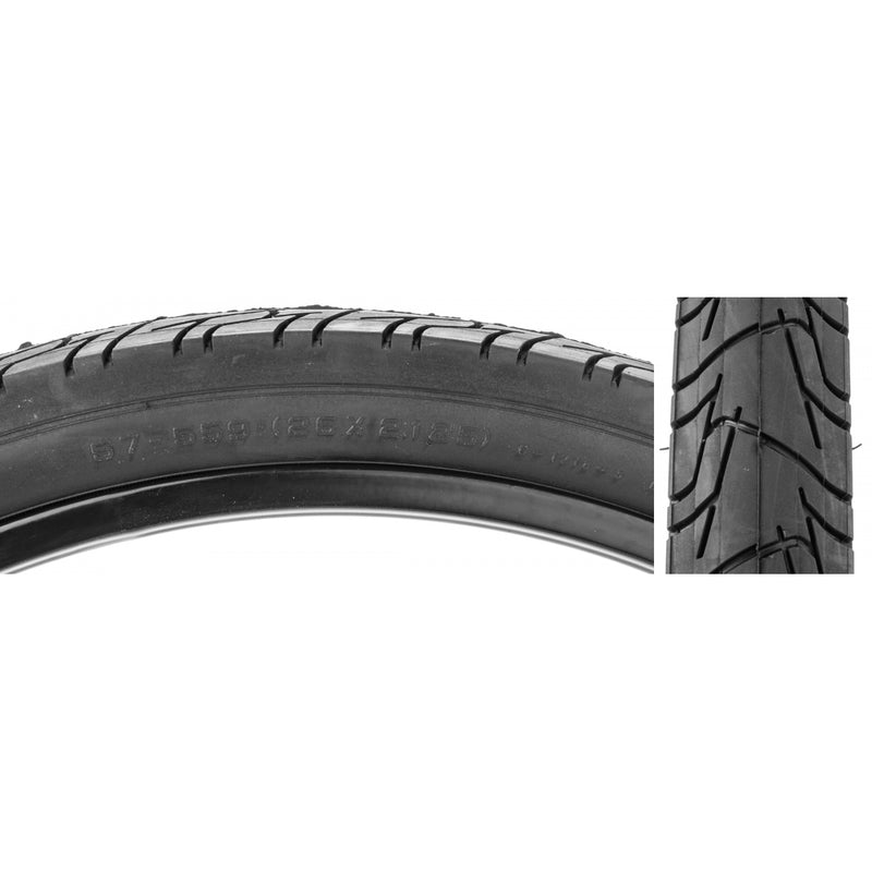 Load image into Gallery viewer, Pack of 2 Sunlite City CST1218 26x2.125 Wire TPI 65 Black/Black EBike
