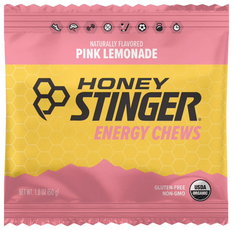 Load image into Gallery viewer, Honey Stinger Organic Energy Chews - Pink Lemonade Flavor for Natural Energy Boost Pack of  12
