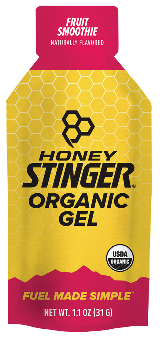 Honey Stinger Organic Fruit Smoothie Energy Gel - Fuel Your Adventure Naturally Pack of  24