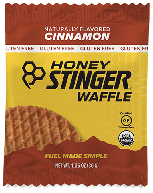 Honey Stinger Gluten-Free Cinnamon Waffle - Delicious Energy Boost for Active Lifestyles Pack of  12