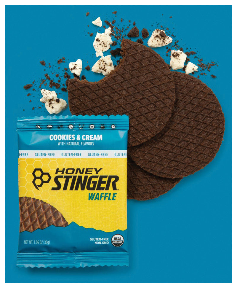 Load image into Gallery viewer, Honey Stinger Gluten Free Organic Waffle - Cookies and Cream, Box of 12 Pack of  12
