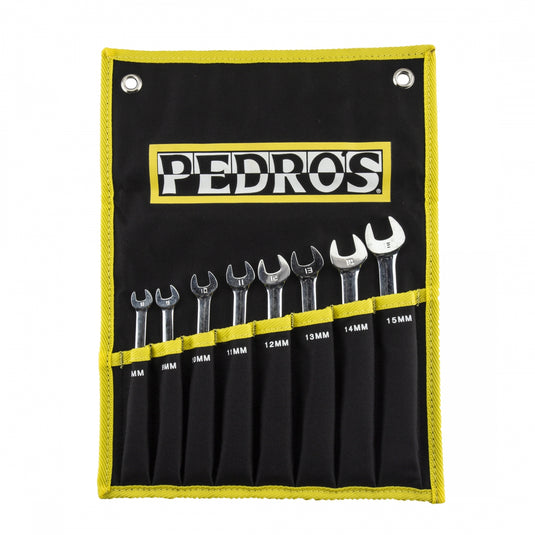 Pedro's Ratcheting Combo Wrench Set 8-Piece Metric Wrench Set With Pouch