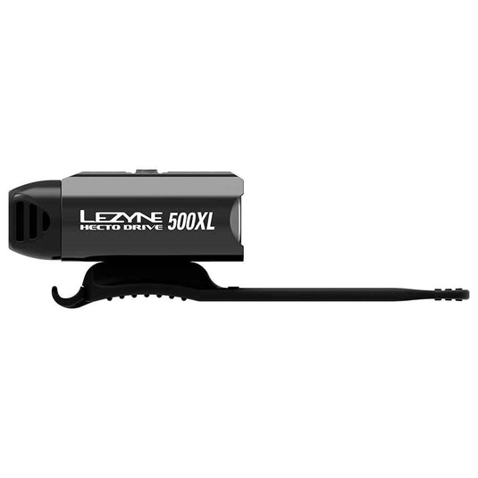 Lezyne Hecto Drive 500XL Headlight: Gloss Black Machined Aluminum Body