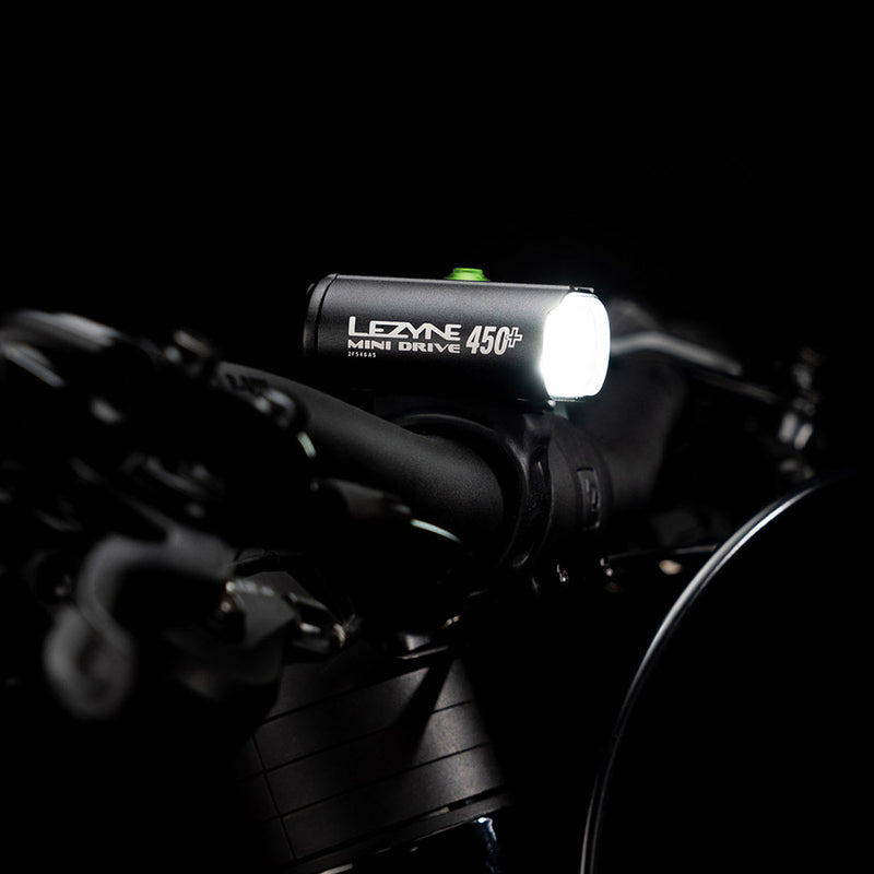 Load image into Gallery viewer, Lezyne Mini Drive 450+ Front Light, Satin Black
