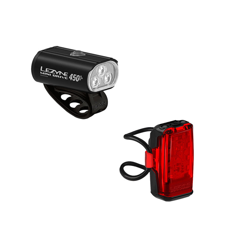 Load image into Gallery viewer, Lezyne-Mini-Drive-450-KTV-Drive-Pro-Pair-Headlight-Flash-HDLG1088-Bicycle-Headlight
