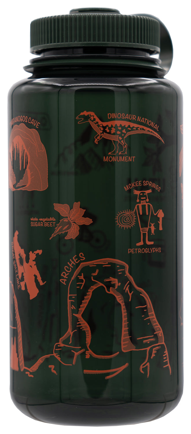 Load image into Gallery viewer, Custom Wm 32oz Nalgene Ut Jade State
