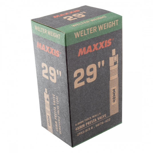 Maxxis Welter Weight Tube 0.8mm, Presta, Removable, Length: 48mm, 29'', 2.0-3.0, 239g