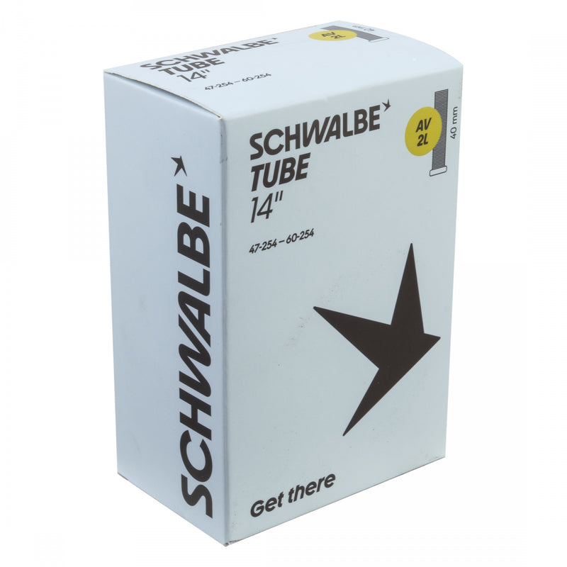 Load image into Gallery viewer, Schwalbe 14" Bicycle Tubes 254x47/60mm Durable, Lightweight Inner Tubes for Kids &amp; Commuter Bikes
