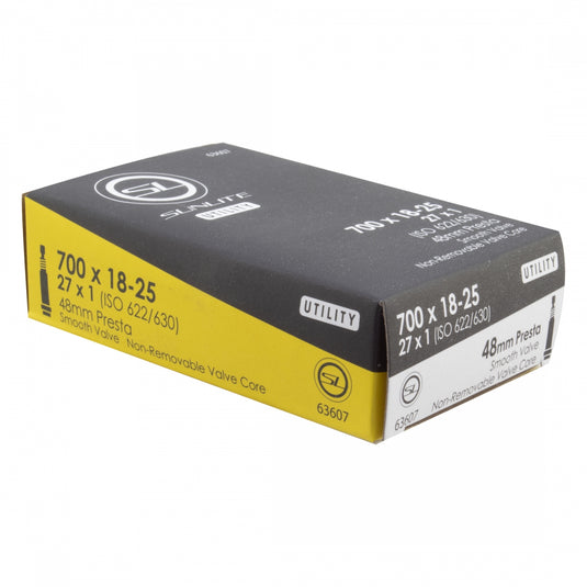 Sunlite Utili-T Standard Tubes - 700 x 18-25 (27x1), Presta Valve 48mm Pack of 2