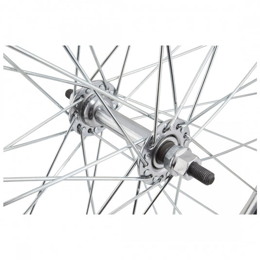 Wheel Master 27in W/M Steel 1-1/4 FT B/O 5/16inx100mm Rim Brake Clincher Sil