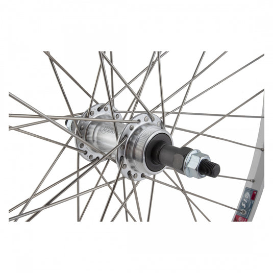 Wheel Master 26in RR B/O 3/8x135mm FW W/M AB-1000 Single Wall Rim Brake Silver