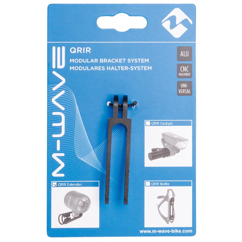 Load image into Gallery viewer, M-Wave QRIR Lamp Bracket Extender, Aluminum, Black
