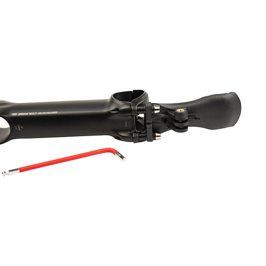 Silca Chisela Ti Computer Bike Mount, Stem mount, Titanium, Black, Wide (23-40mm)