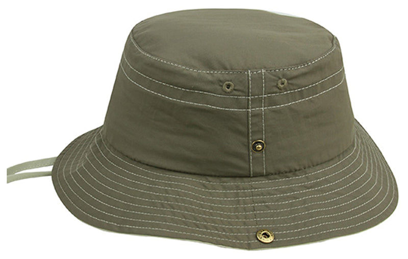 Load image into Gallery viewer, Outdoor Adventure Ready: Mega Cap Outback Bucket Hat in Brown/Khaki - Size M/L
