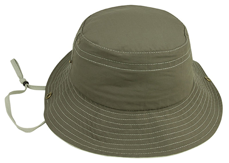 Load image into Gallery viewer, Mega Cap Outback Bucket Hat in Brown/Khaki - Size S/M
