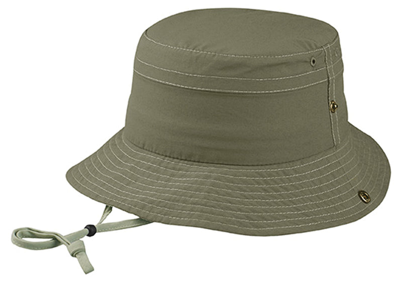 Load image into Gallery viewer, Mega Cap Outback Bucket Hat in Brown/Khaki - Size S/M
