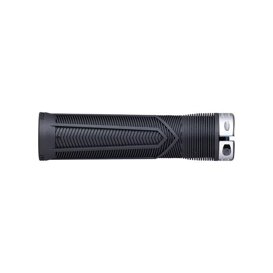 RaceFace Chester Grips - Lock-On, Black/Silver, 31mm