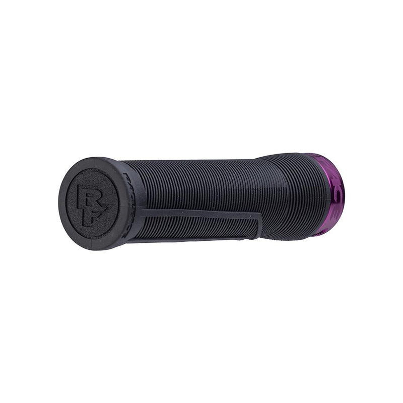 Load image into Gallery viewer, RaceFace Chester Grips - Lock-On, Black/Purple, 34mm
