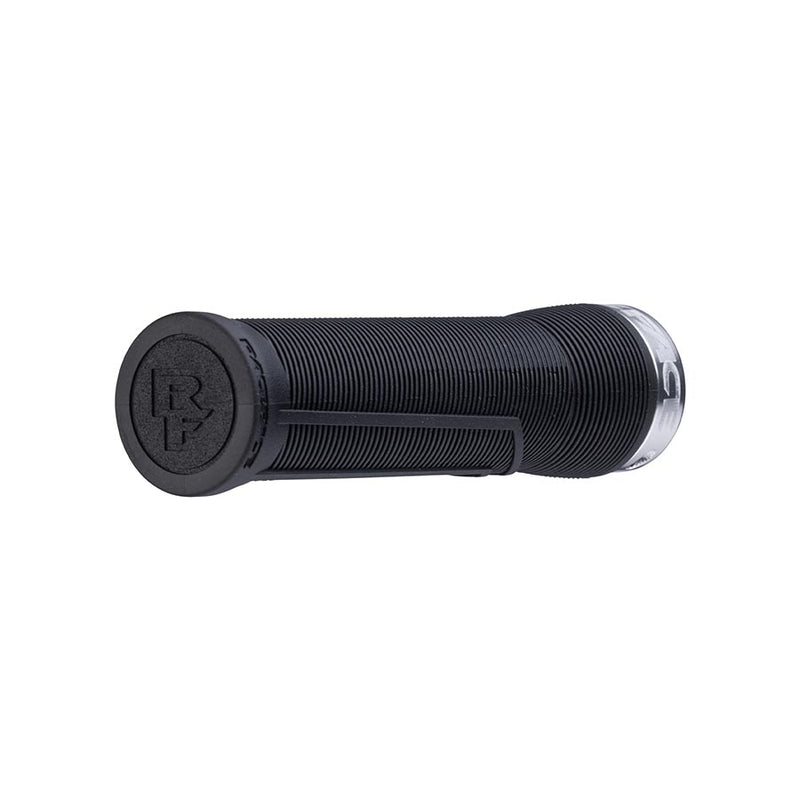 Load image into Gallery viewer, RaceFace Chester Grips - Lock-On, Black/Silver, 34mm
