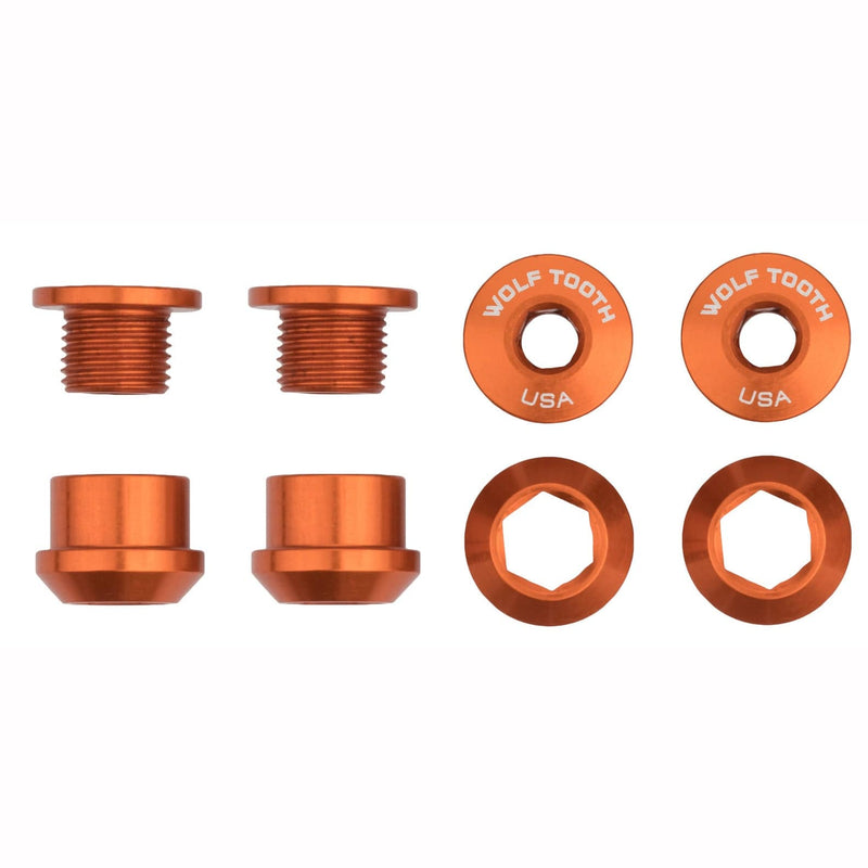 Load image into Gallery viewer, Wolf Tooth 1x Chainring Bolt Set - 7075-T6 Aluminum, Raw Silver
