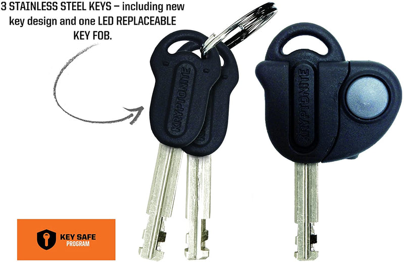 Load image into Gallery viewer, Kryptonite Evolution Series U-Lock 4 x 11.5" Keyed Black Includes bracket
