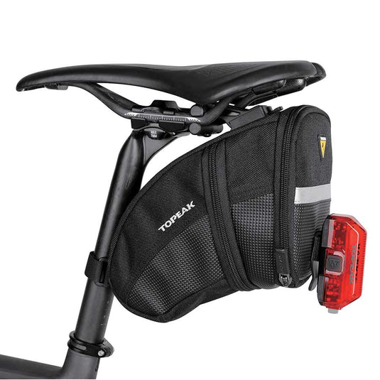 Topeak Aero Wedge Seat Bag Large Black Water Weather Resistant Cordura