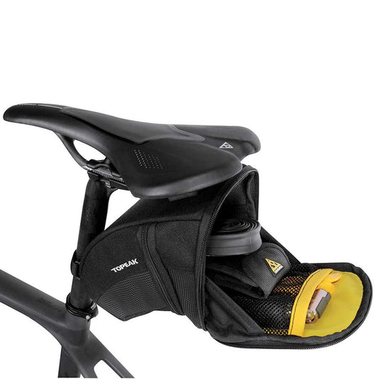 Topeak Aero Wedge Seat Bag Large Black Water Weather Resistant Cordura