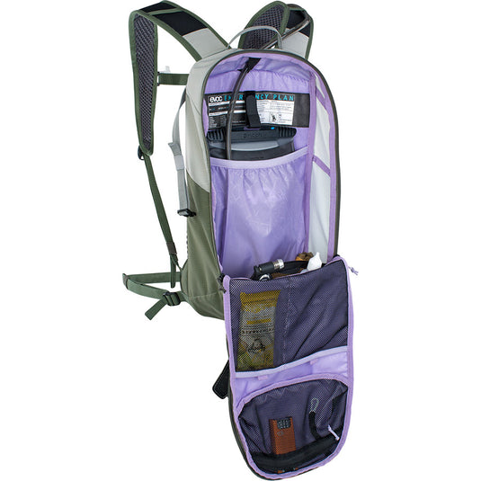 EVOC Ride 8 Hydration Bag Volume: 8L, Bladder: Included (2L), Stone - Dark Olive